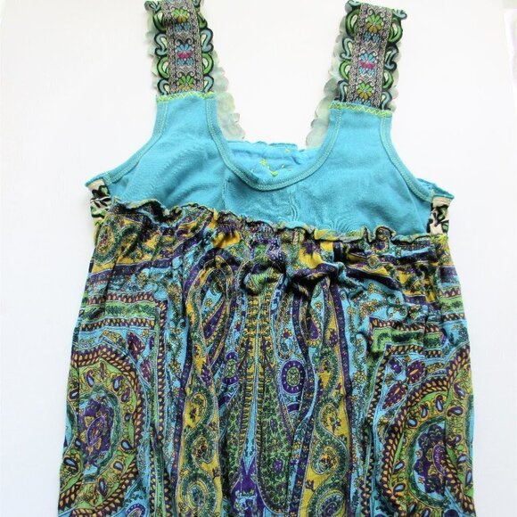 FREE PEOPLE PAISLEY TANK TOP SIZE XS - Picture 5 of 7
